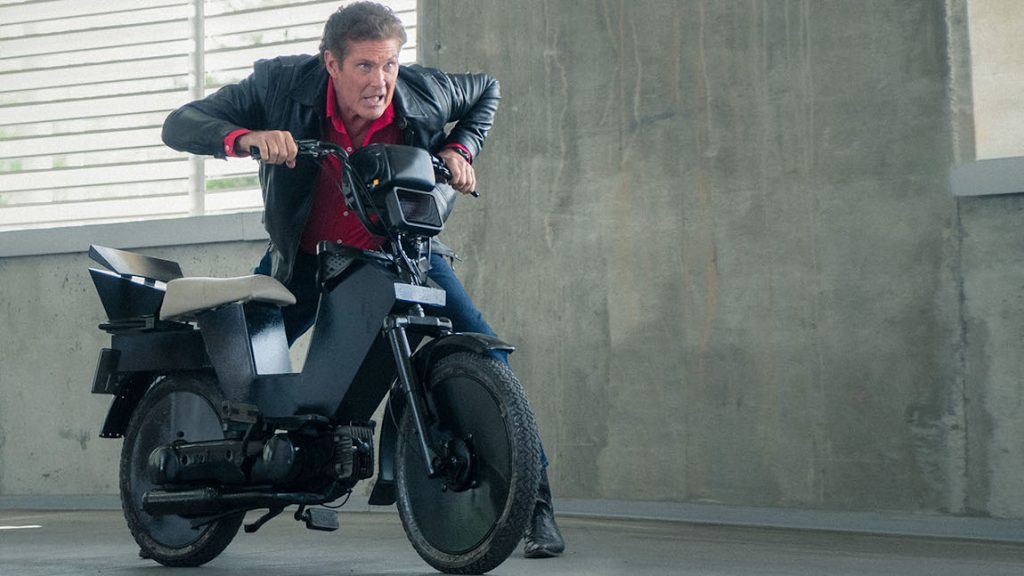 David Hasselhoff als "Moped Rider": K.I.T.T. ist jetzt ein ... Mofa