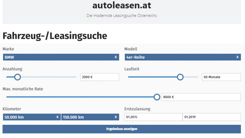 Leasingsuche leicht gemacht: Exklusive Kooperation mit autoleasen.at