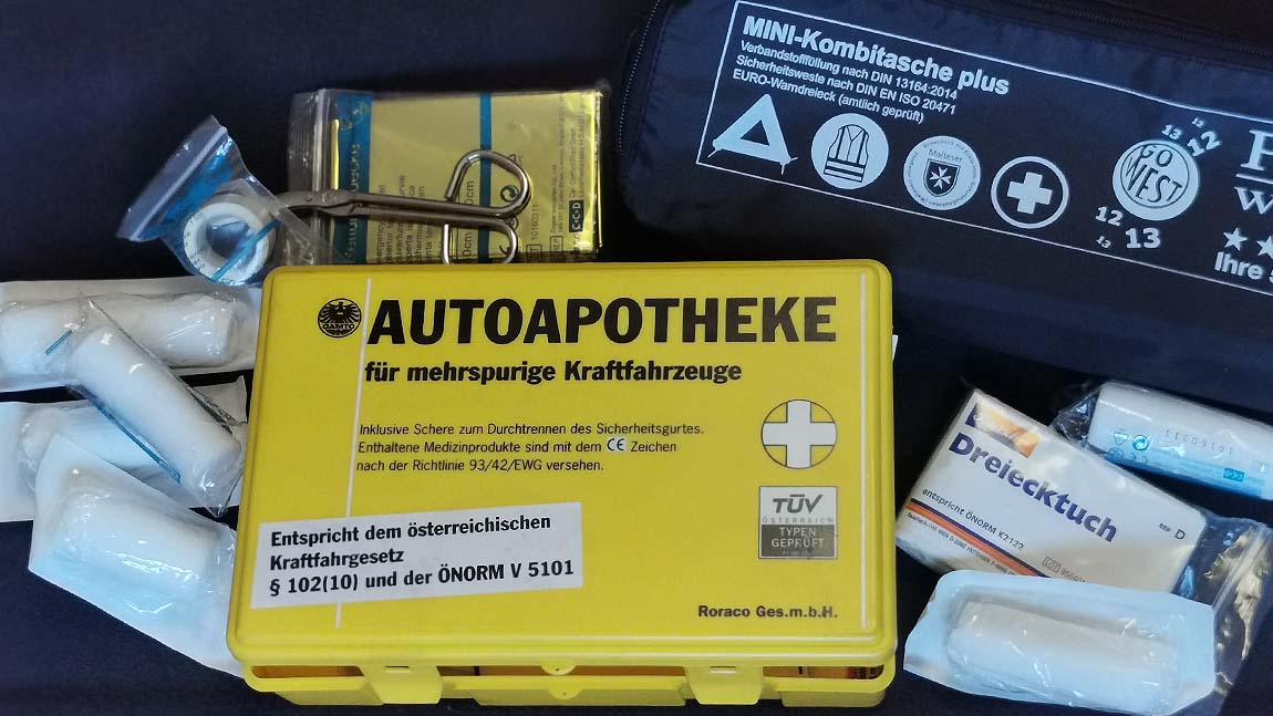2x KFZ Verbandtasche Auto Erste Hilfe-Set Petex nach DIN 13164