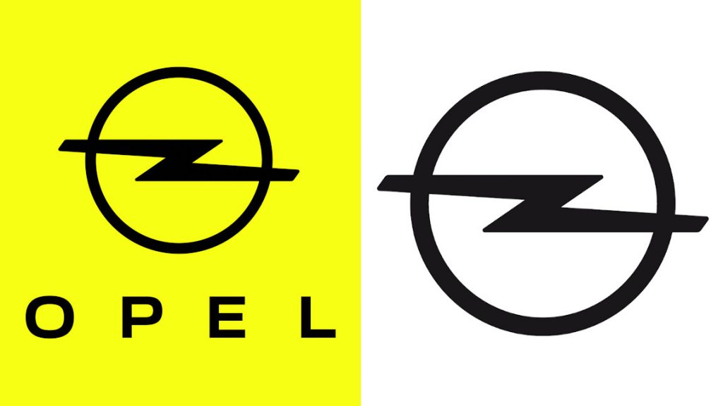Direktvergleich: Links das neue, rechts das alte Opel-Logo.