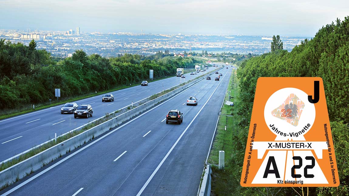 Autobahn-Vignette für Österreich 2022: Infos, Preise & Tipps