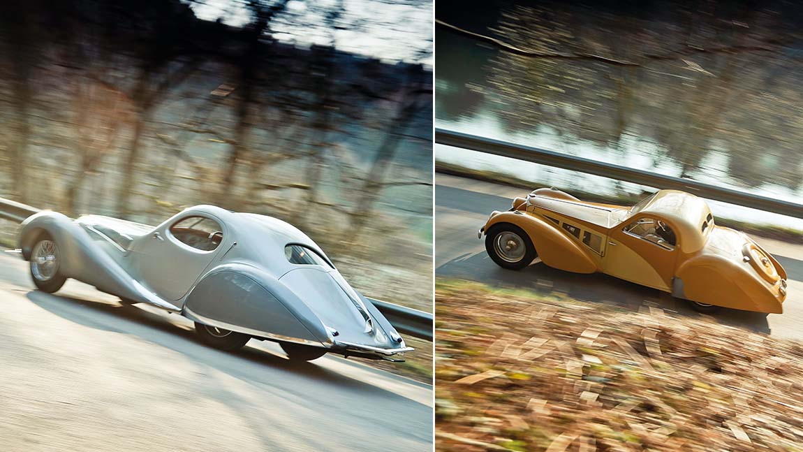 Bugatti T57SC Atalante und Talbot T150-C-SS: Im Fluss der Zeit