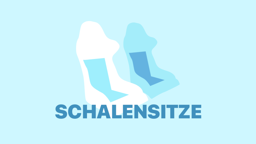 Grafische Darstellung von Schalensitzen.