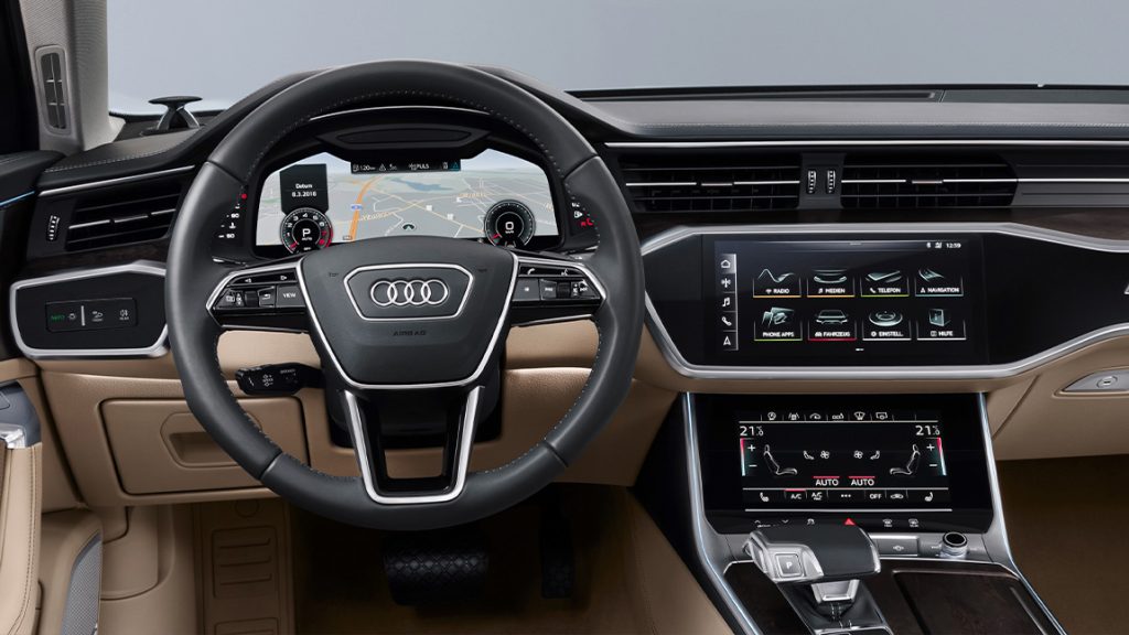 Das Cockpit des Audi A6.