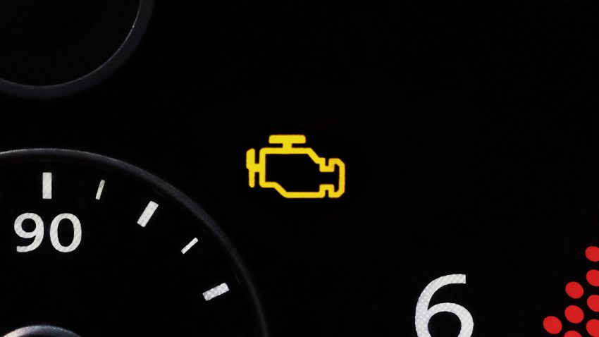 Wenn die Motorkontrollleuchte gelb leuchtet, kann das verschiedene Ursachen haben.
